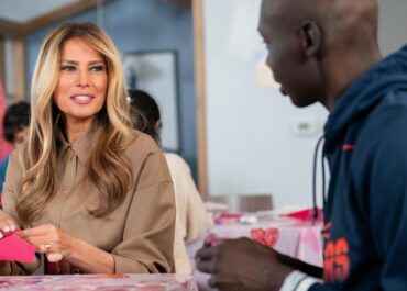 Melania Trump says she doesn’t eat ‘much sweets’ as she celebrates Valentine’s Day with children