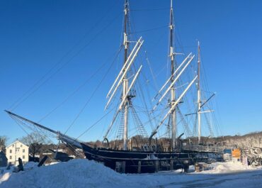 Mystic Seaport workers dig out historic whaling ship after snowstorm