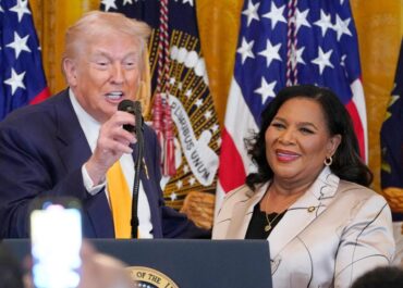 Trump, weeks after backlash over racist post, hosts Black History Month reception