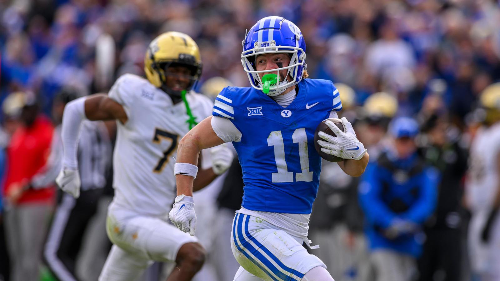 BYU says star wide receiver charged with felony rape is no longer a student there