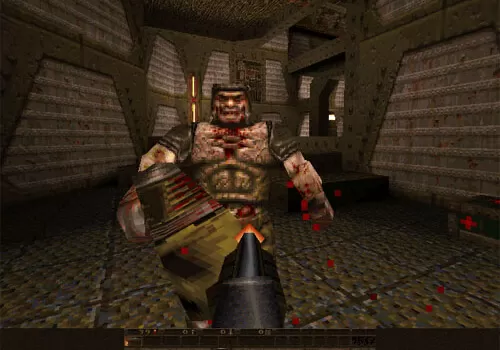 It was 1995, 15-inch 800x600 monitors were the norm, what kind of monitor did John Carmack use to code Quake?