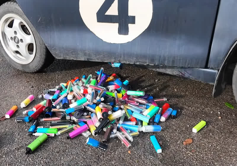 YouTuber built a car powered by 500 discarded vapes, and drove it 18 miles