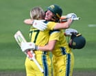 Australia v India: third women’s one-day cricket international – live