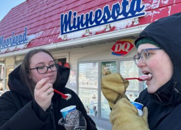People line up for treats every March 1 at this Minnesota Dairy Queen as tradition