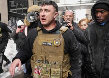 Police investigating after device thrown at anti-Islam protest in New York City