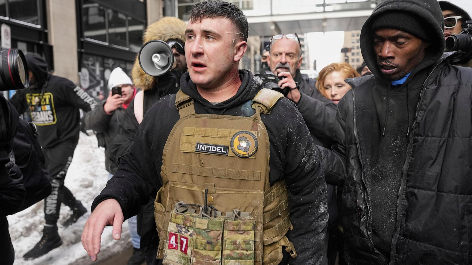 Police investigating after device thrown at anti-Islam protest in New York City