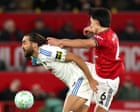 ‘A shocking decision’: Carrick fumes over Martínez’s red card for hair pulling