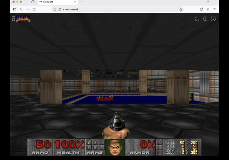 Developer rebuilds Doom using only CSS and HTML, turning divs into a full 3D game engine