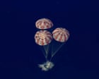 Artemis II crew recovered after ‘textbook splashdown’ – as it happened