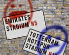 Arsenal second, Spurs facing relegation: is there really panic on the streets of north London?