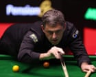 Ronnie O’Sullivan dominant as he takes big lead against John Higgins