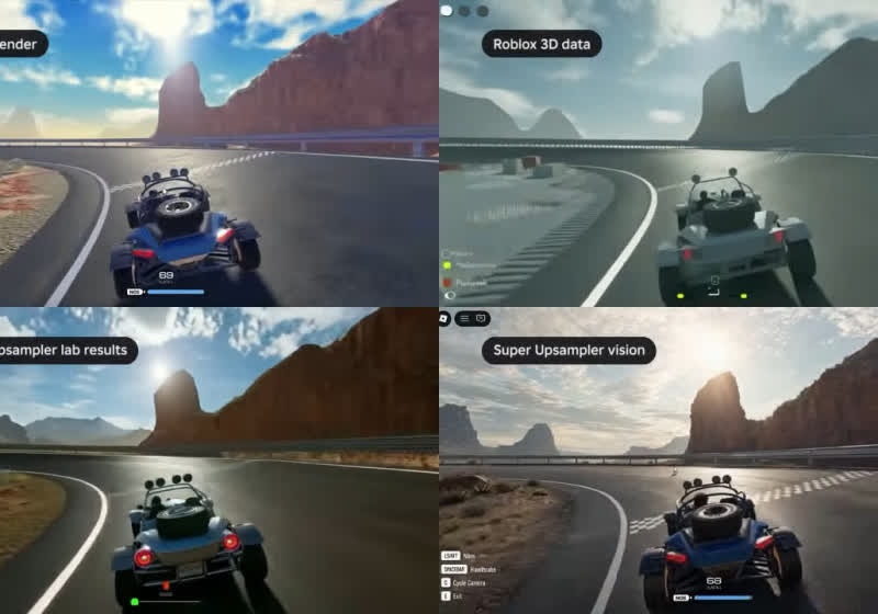 Roblox Reality is like DLSS 5 for Roblox, except it invents photorealistic details the game never had