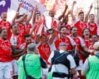 Arsenal celebrate Premier League in style with relaxed win at Crystal Palace