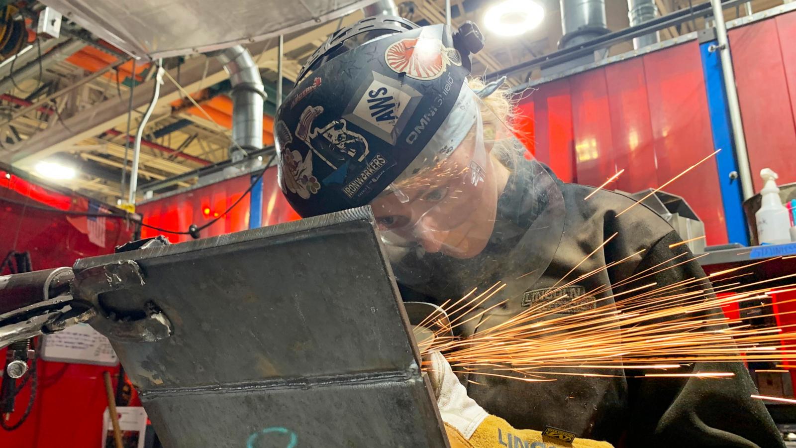 Community college student from Michigan to be 1st woman to represent US at world welding competition