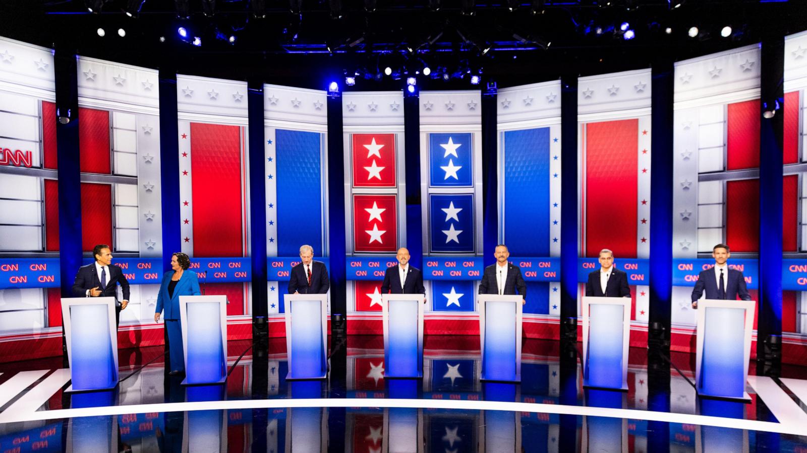 Candidates for California governor tangle in testy debate with mail voting already underway