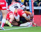 Leeds end long wait for home victory against St Helens to build lead at top