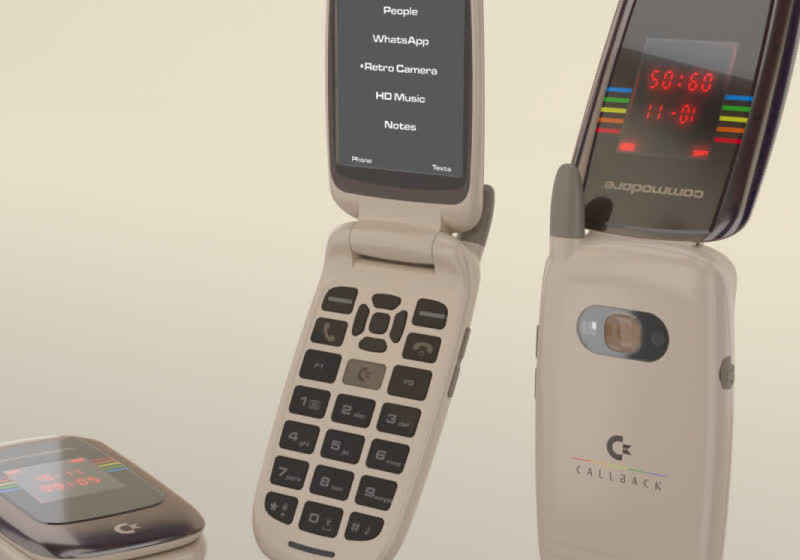 Commodore's Callback 8020 is a $499 flip phone that blocks social media and browsers