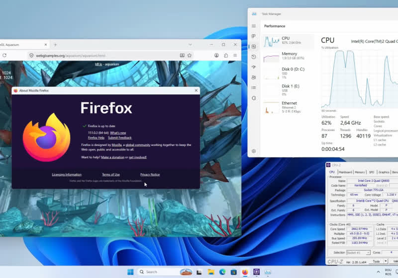 This retro enthusiast forced Windows 11 to run on a Core 2 Quad Q6600 and AGP graphics