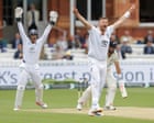 Robinson strikes twice but rain halts England’s charge against New Zealand