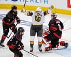 Hertl’s late winner lifts Golden Knights past Hurricanes in wild Stanley Cup final opener