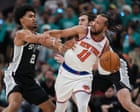 NBA finals: brilliant Brunson leads surging Knicks to victory over Spurs in Game 1