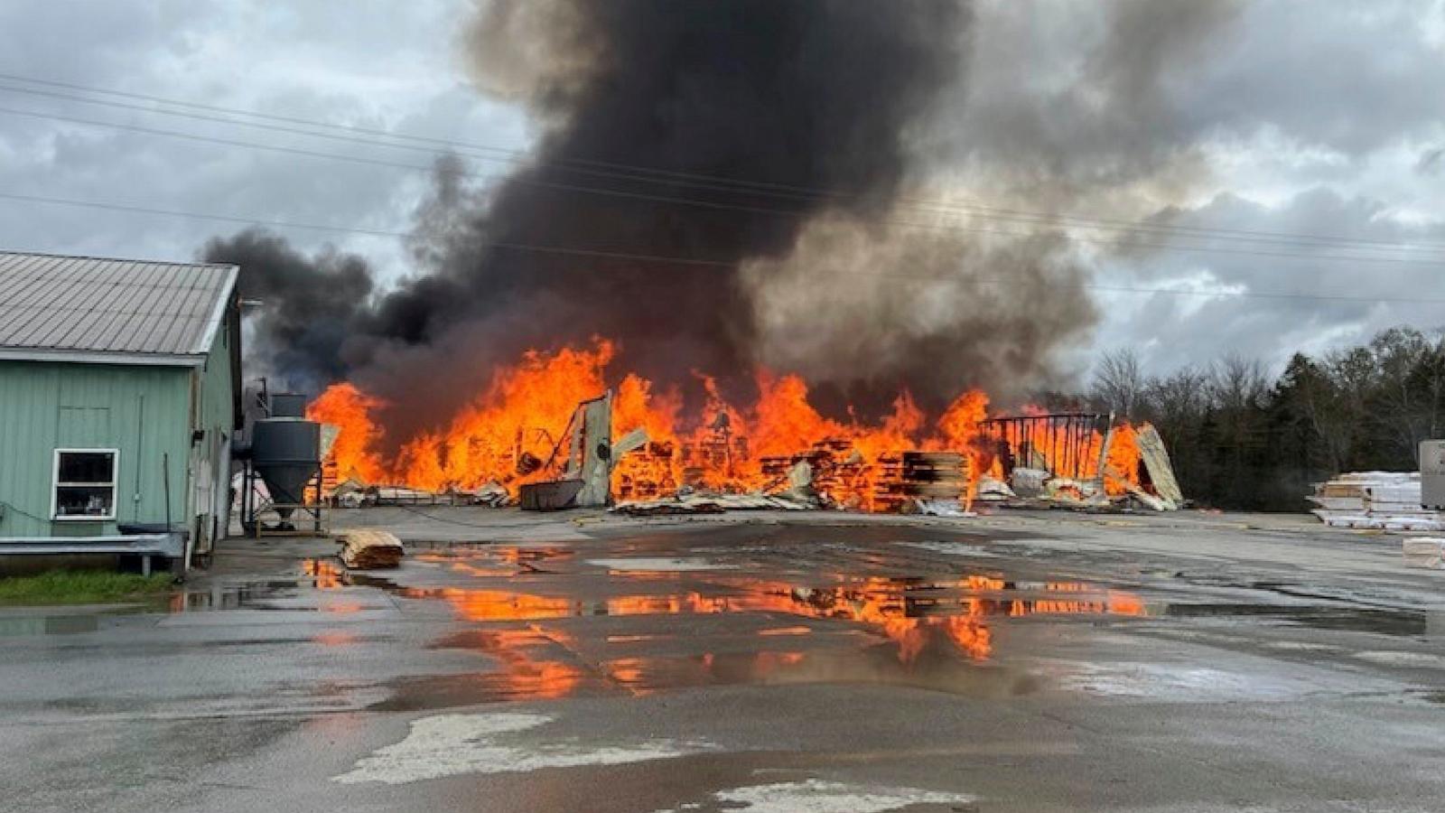 Second firefighter dies from injuries at Maine lumber mill fire and explosion
