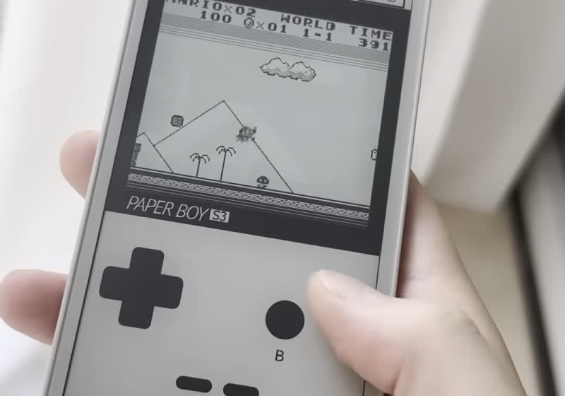 Someone finally built a working Game Boy emulator for E-ink screens