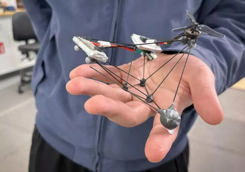 Researchers create a drone that becomes almost invisible by spinning 25 times per second