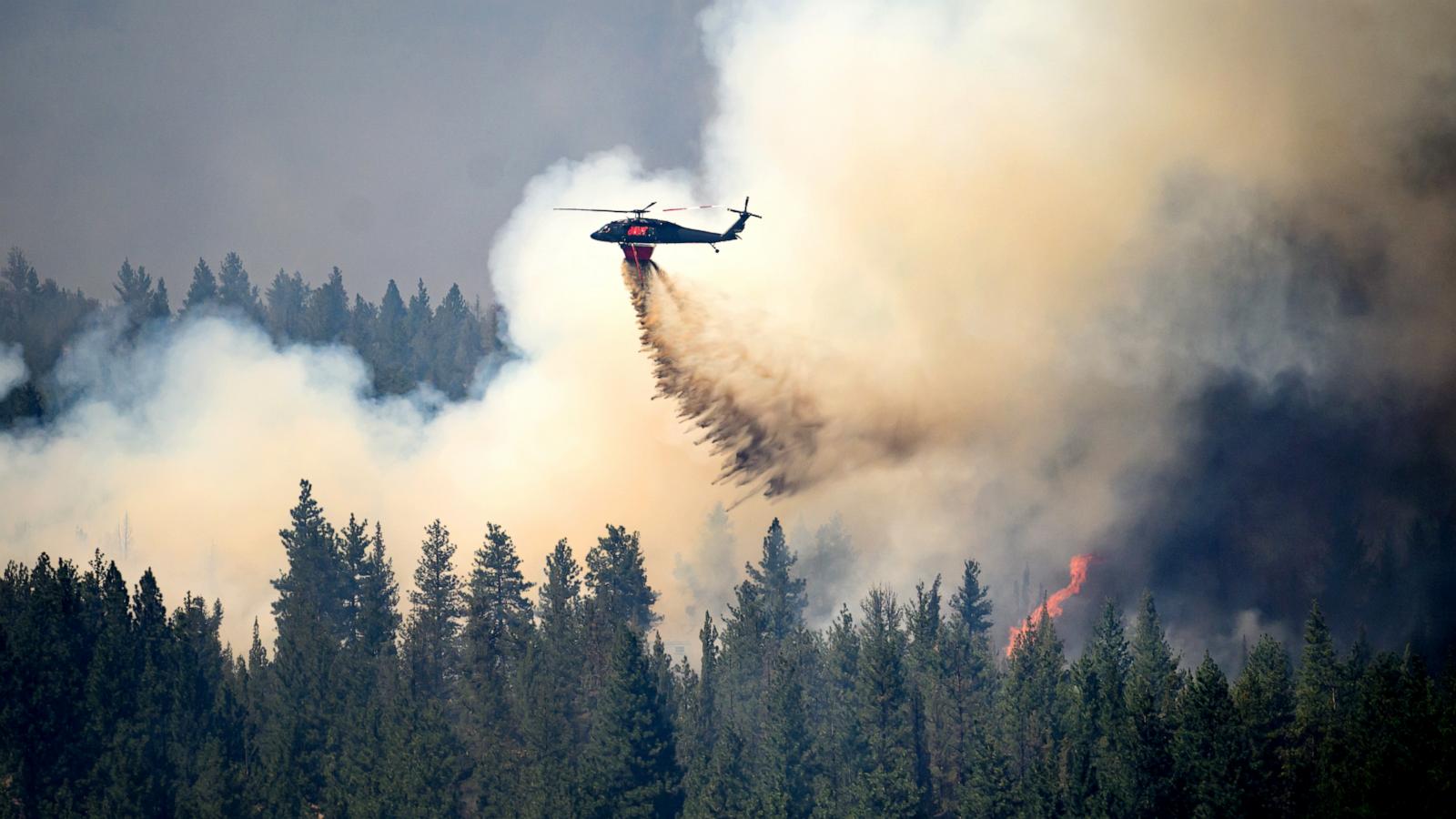 Oregon firefighters brace for windy and hot weather as they battle dozens of blazes