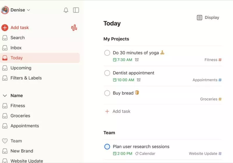 Todoist keeps tasks and projects organized without getting in your way