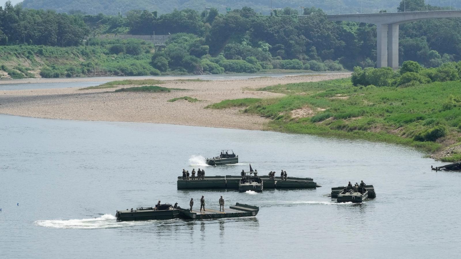 South Korean and US militaries shorten drills by about half after Trump ordered a reduction