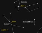 Starwatch: Waning crescent moon gets close to brilliant beacon of Jupiter