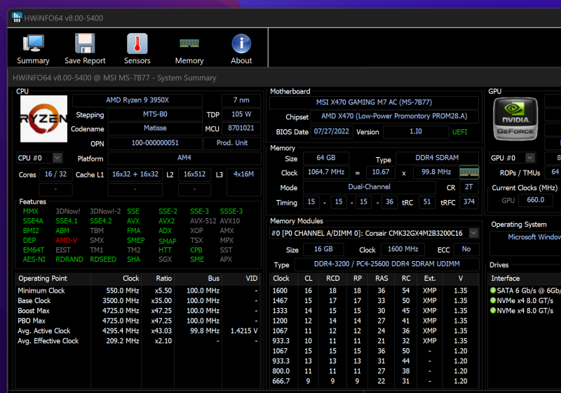 HWiNFO lets you see exactly what your PC hardware is doing
