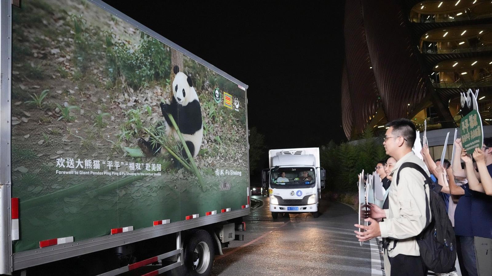 2 giant pandas set off to Atlanta zoo from China after Xi-Trump summit