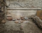 Perfume bottle and child’s necklace among treasures found in Pompeii wardrobe