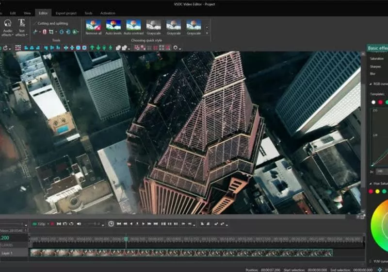 VSDC Video Editor is a free alternative to resource-hungry editing suites