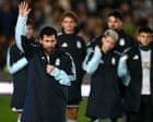 Lionel Messi bids tearful farewell to Argentina after scoring in 3-0 win over Benin