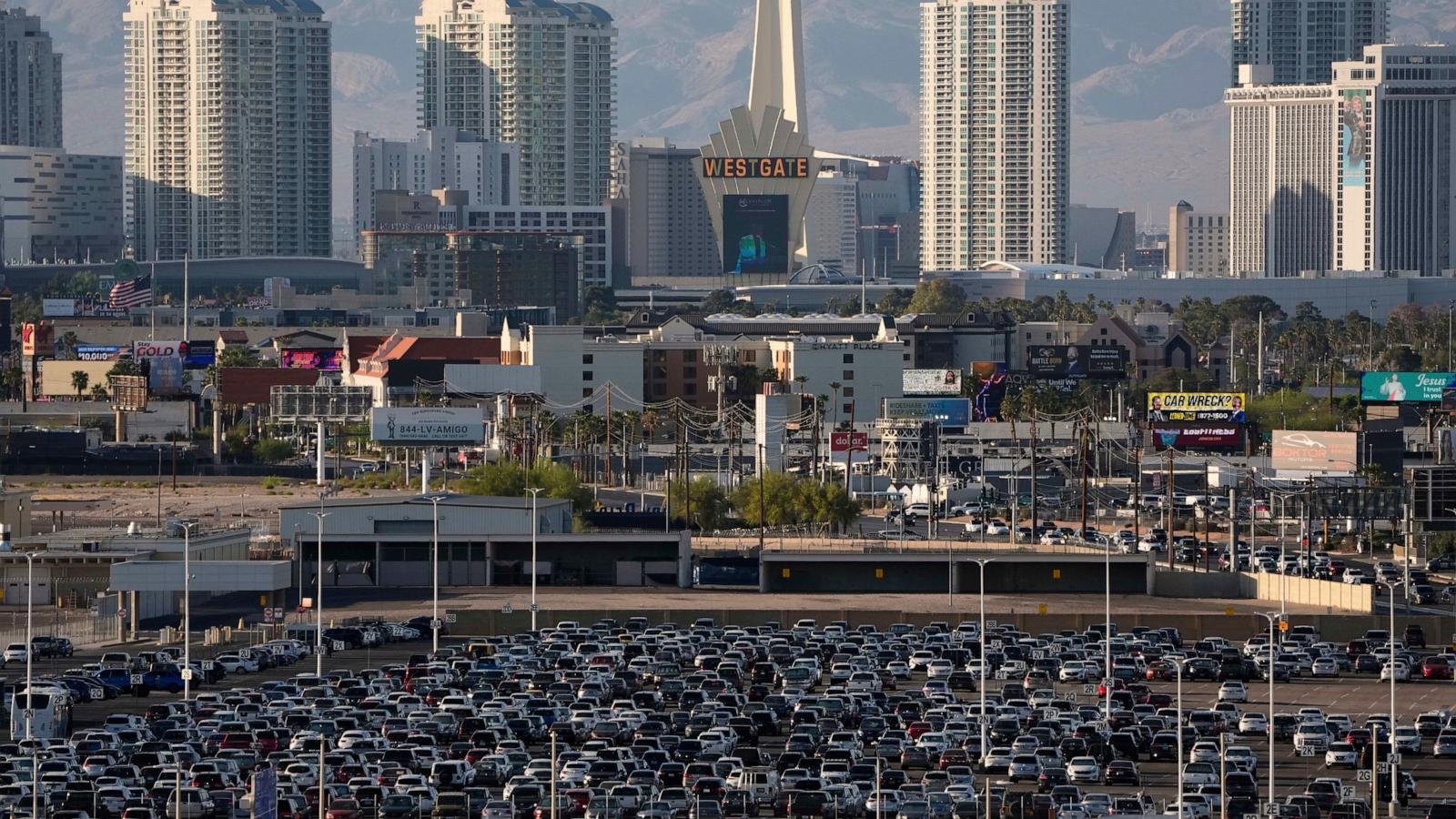Private jet skids off runway, hits fence at Las Vegas airport